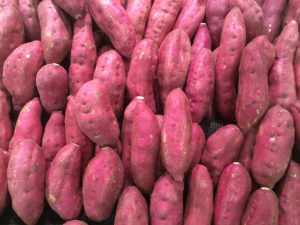sweet potato, red purple, pile up